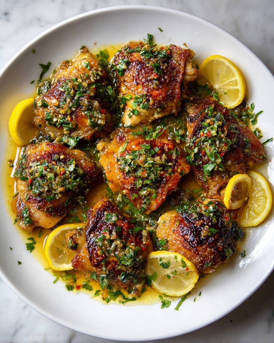 Lemon Garlic Oven-Baked Chicken Thighs Recipe