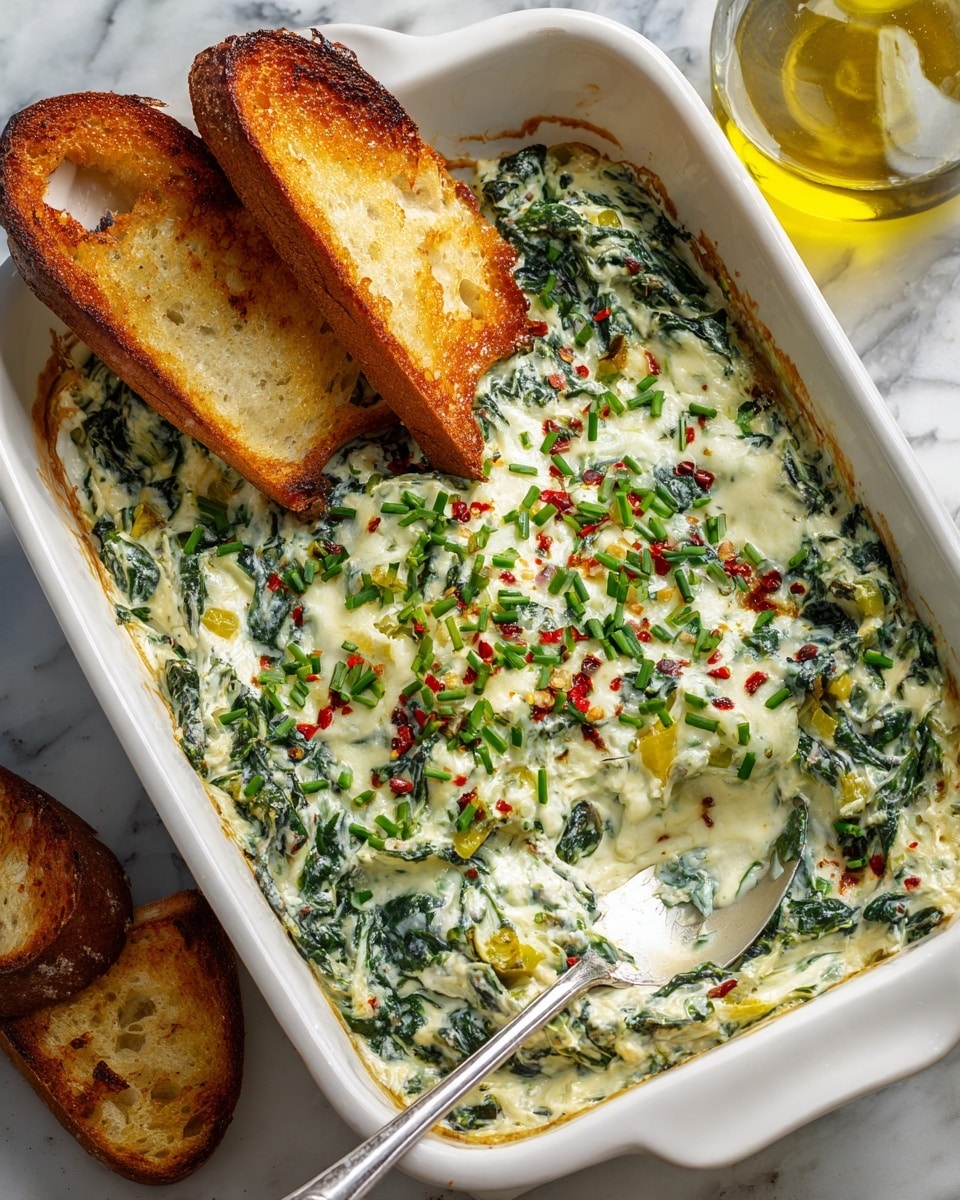 Spinach and Pepperoncini Baked Feta Dip Recipe