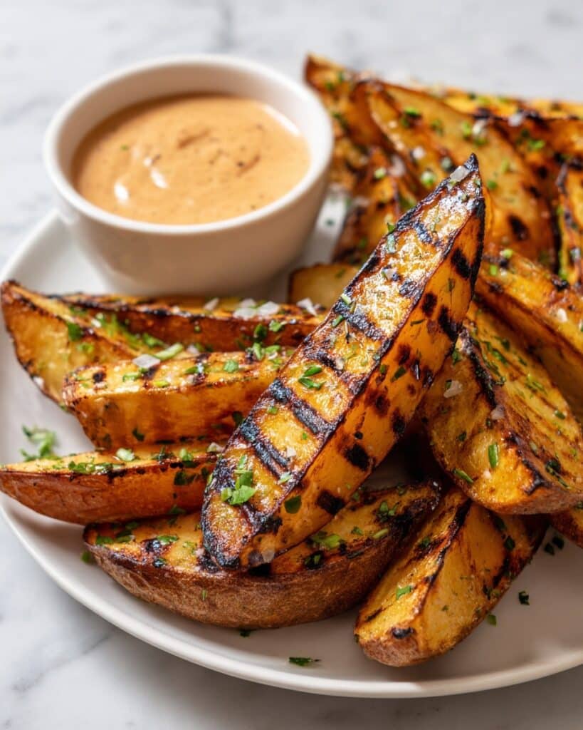 Grilled Potato Wedges with Fry Sauce Recipe