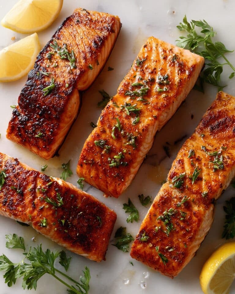 Broiled Salmon with Lemon and Herbs Recipe