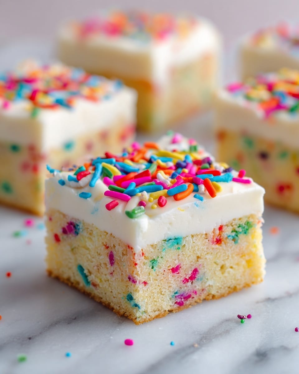 Gluten-Free Sugar Cookie Bars with Cream Cheese Frosting and Sprinkles Recipe