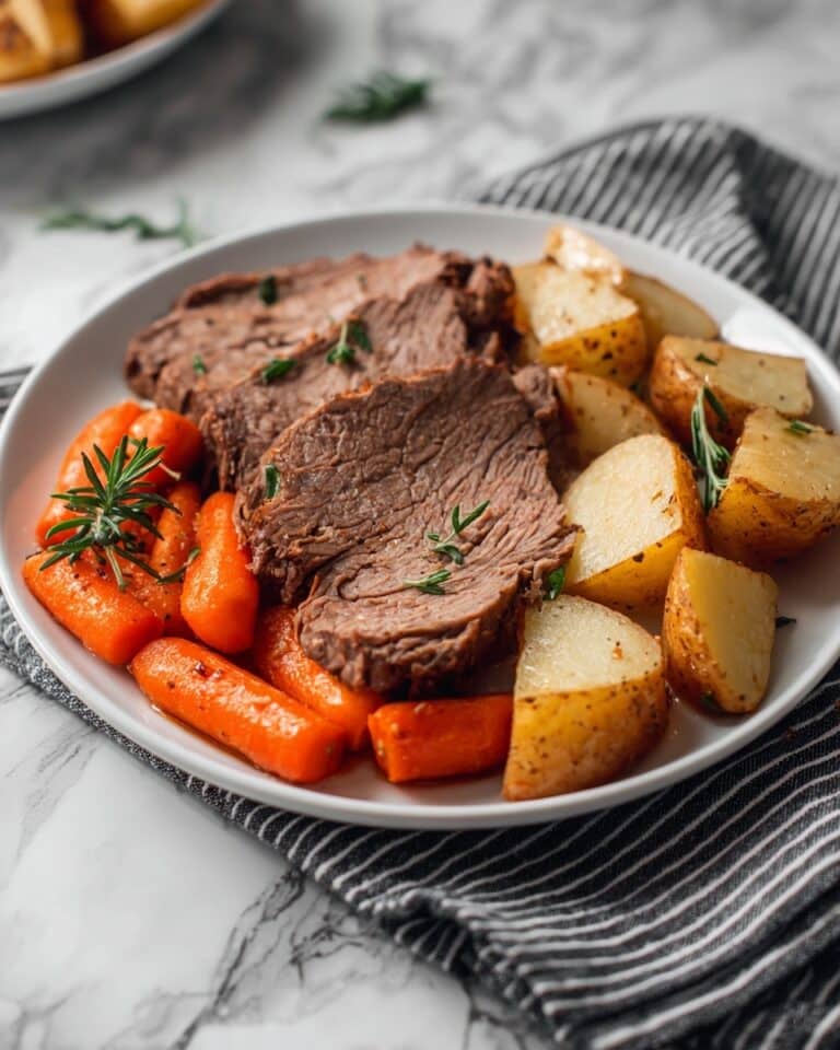 Amazing Pot Roast with Balsamic and Dijon Recipe