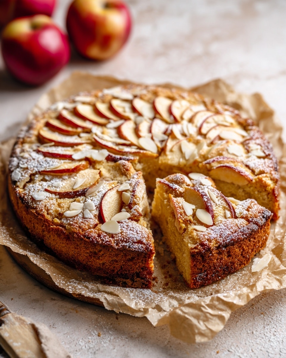 Grandma’s Juicy Apple Cake with Marzipan Recipe