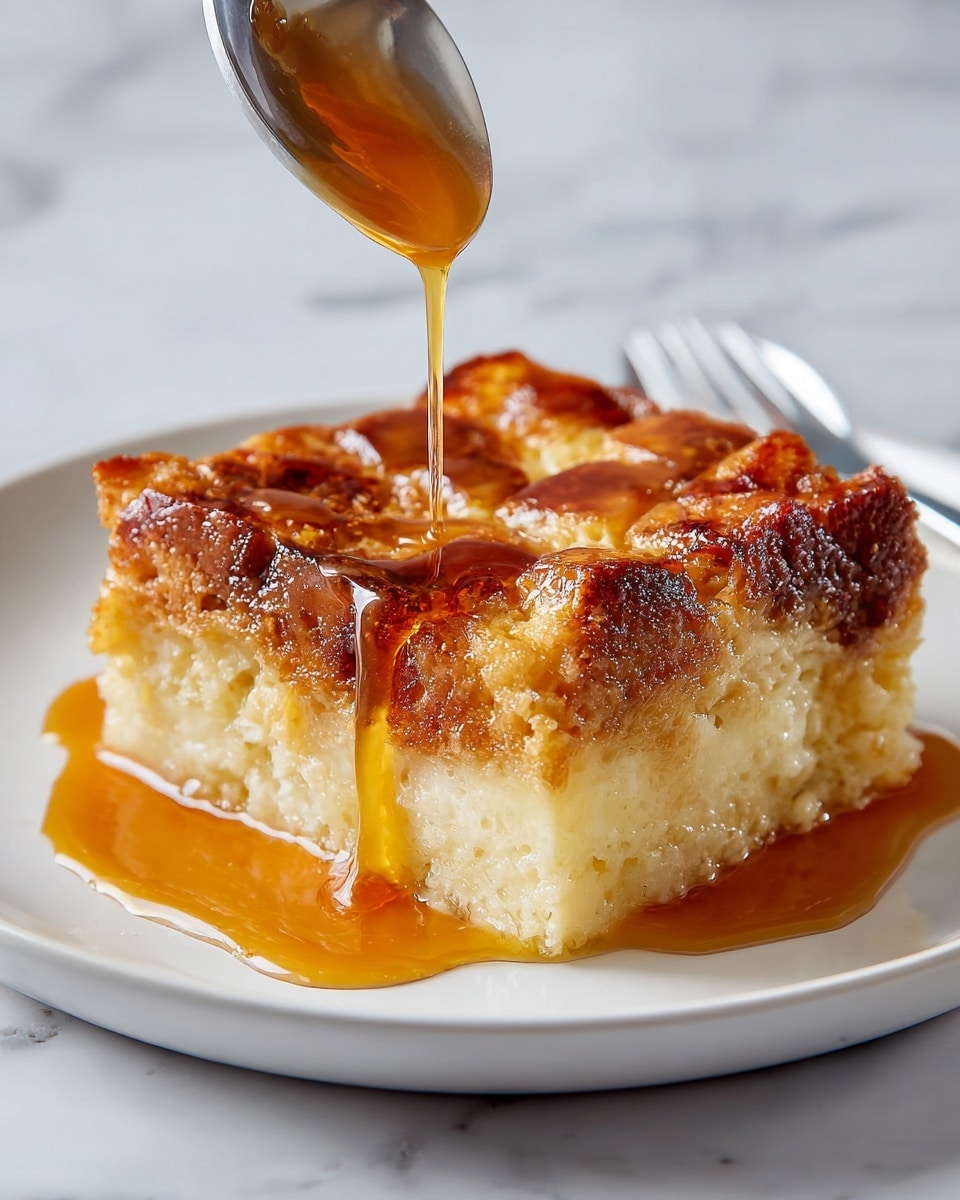 Pumpkin Bread Pudding with Caramel Sauce Recipe